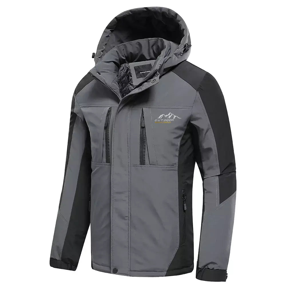 Veste imperméable à capuche pour hommes