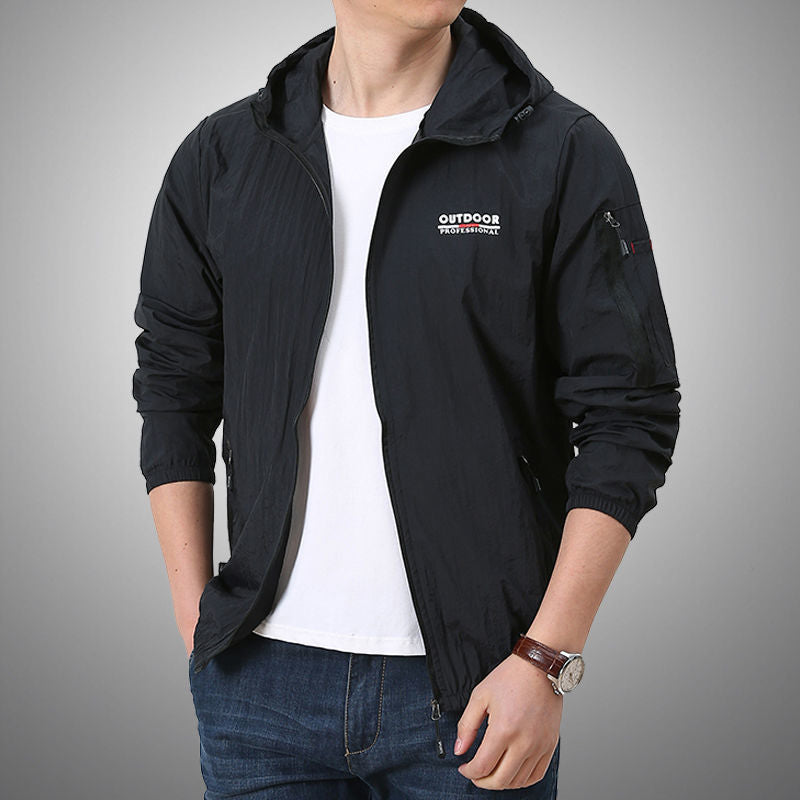 Veste coupe-vent d'extérieur pour hommes