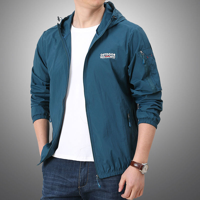 Veste coupe-vent d'extérieur pour hommes
