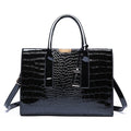 Sac en cuir pour femmes motif crocodile