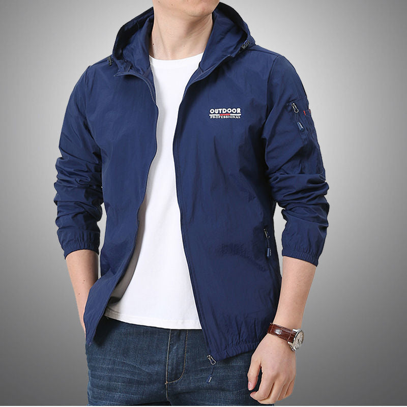 Veste coupe-vent d'extérieur pour hommes