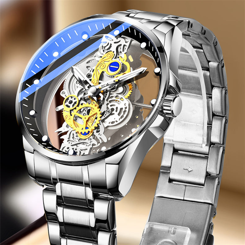 Montre mécanique squelette