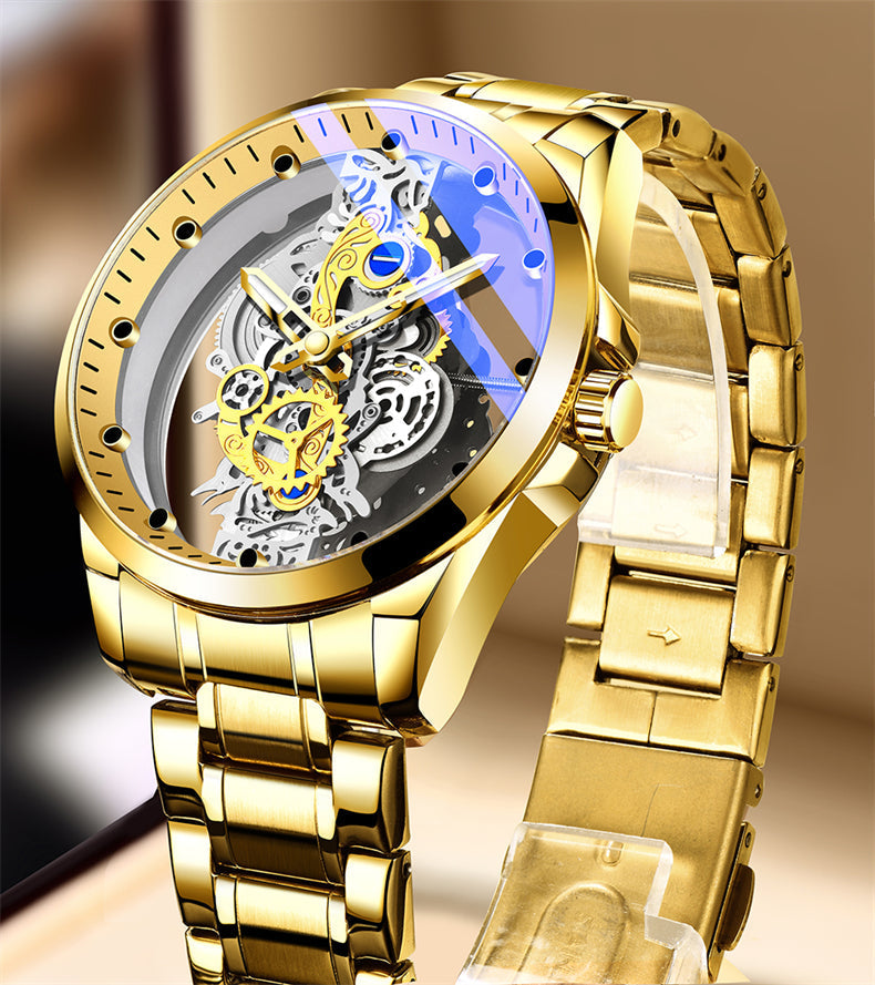 Montre mécanique squelette