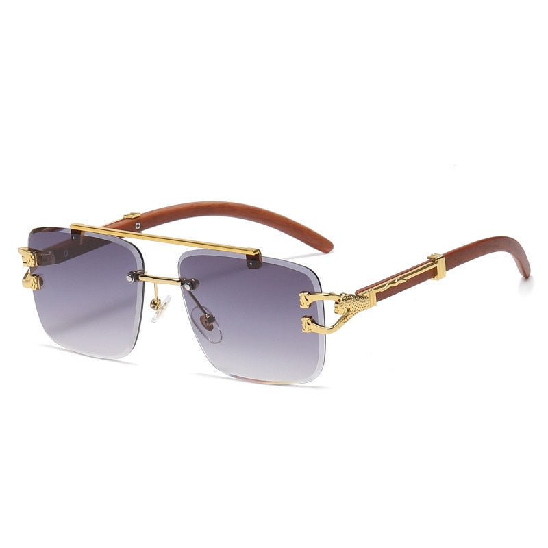 Lunettes de luxe pour hommes Square Lion - Protection UV400