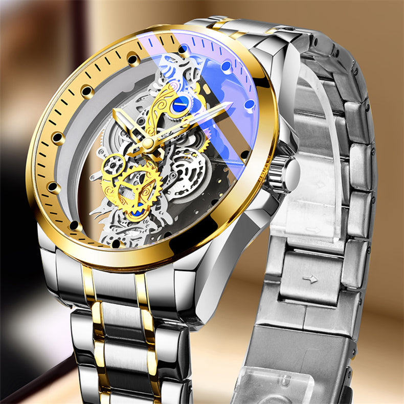 Montre mécanique squelette