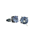 Boucle d'oreille unisexe en argent et zircone, point de lumière