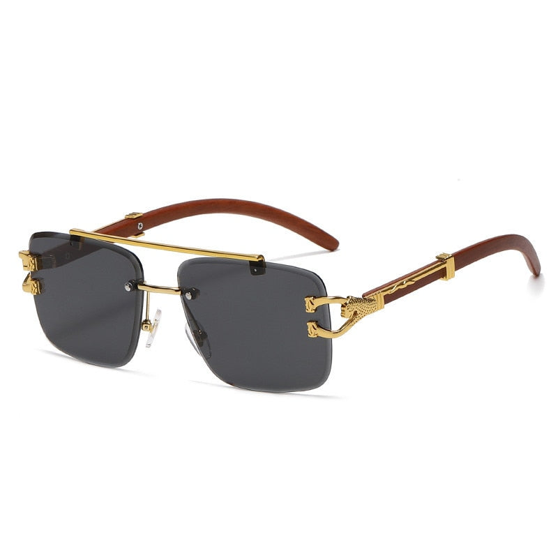 Lunettes de luxe pour hommes Square Lion - Protection UV400